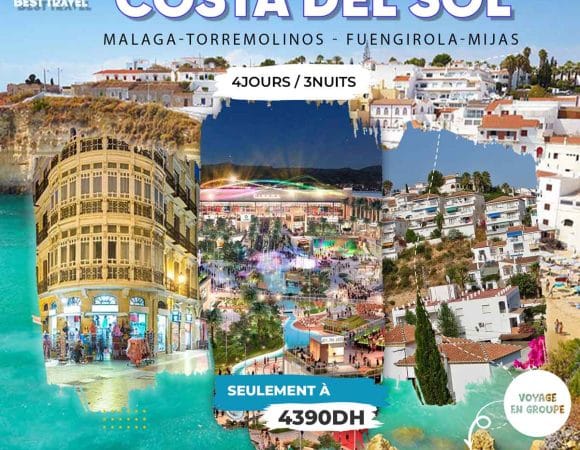 COSTA DEL SOL -MALAGA -TORREMOLINOS-FUENGIROLA- MIJAS (4J/3N)