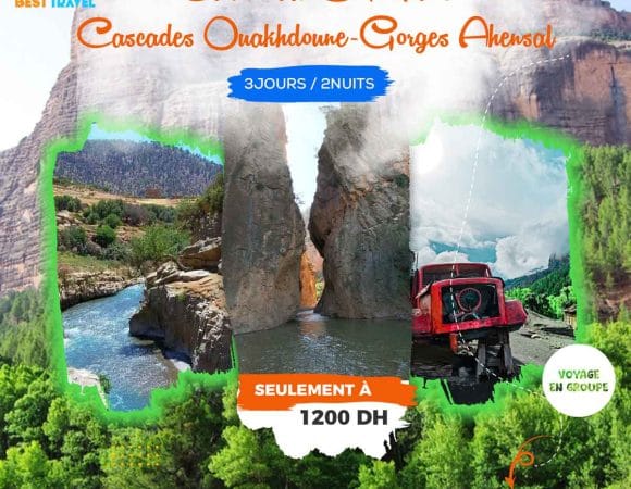 Cathedrale D'Imsfrane, Cascades Ouakhdoune & Gorges Ahensal (3J/2N)