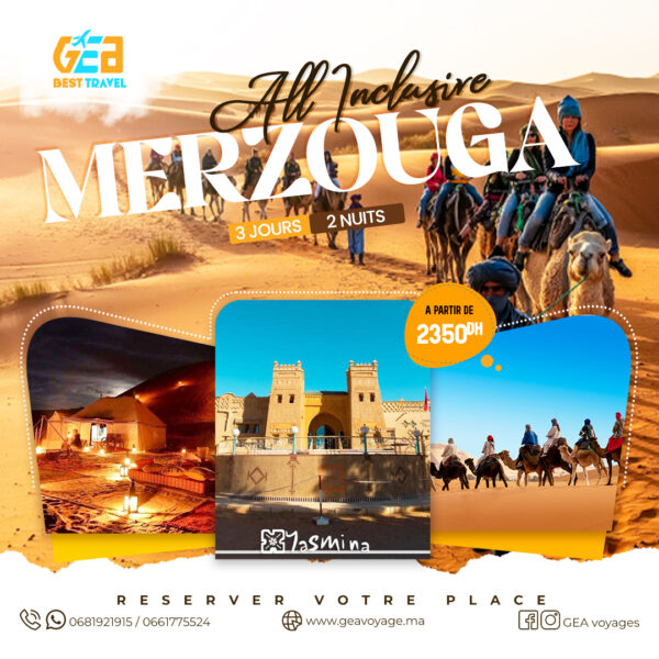 LUXE MERZOUGA ALL INCLUSIVE (3J/2N)