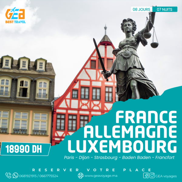 FRANCE – ALLEMAGNE & LUXEMBOURG (8J/7N)