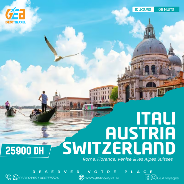 Circuit Européen : ITALIE – SWITZERLAND – AUSTRIA